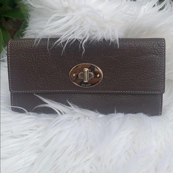 kate spade Handbags - Kate spade brown leather wallet